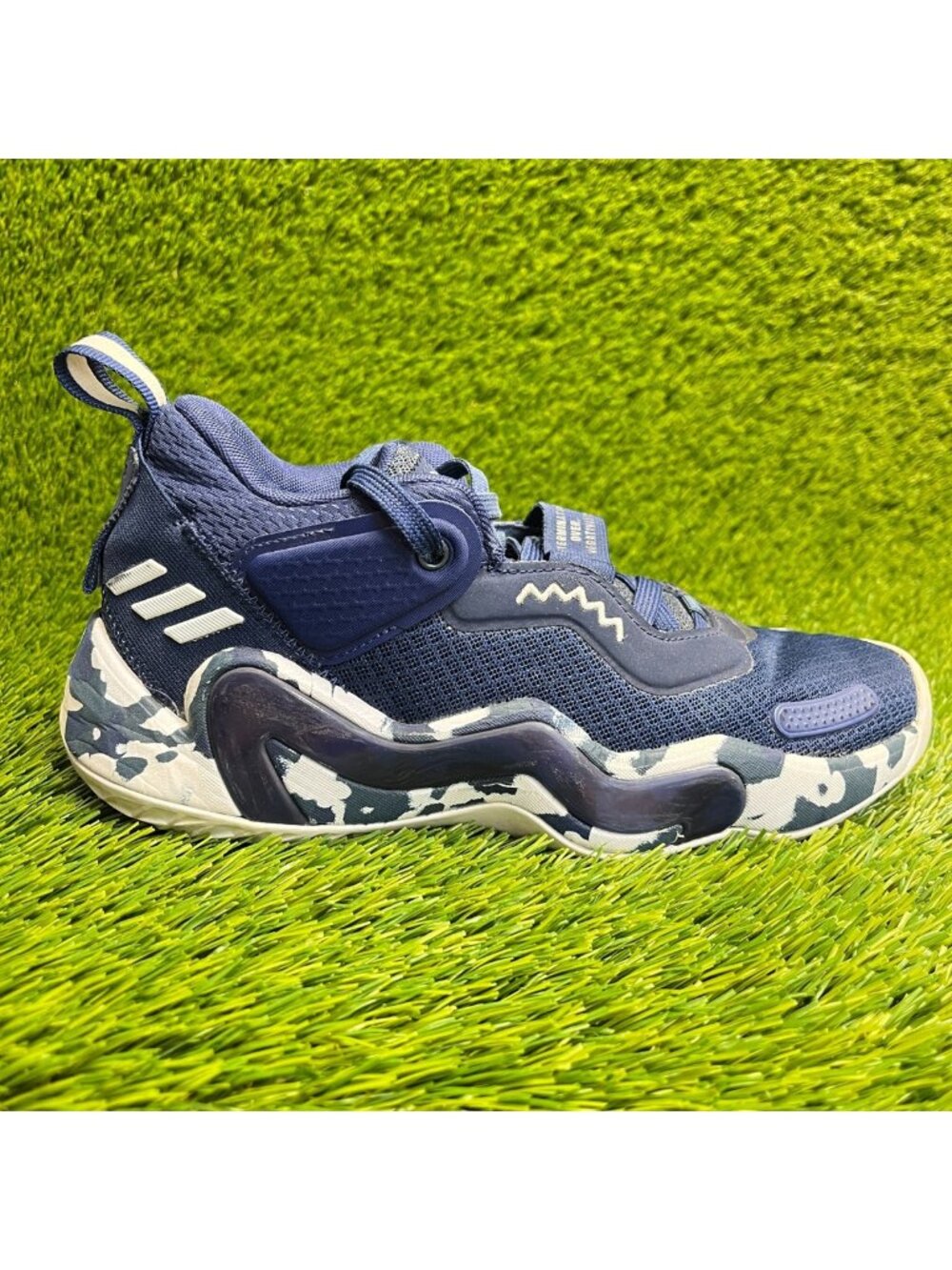Adidas D.O.N. Issue #3 Mens Size 5.5 Blue Athletic Basketball Shoes Sneakers
